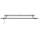 vidaXL Behúzható napellenző Zöld és Fehér 300 x 250 cm