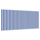 vidaXL Behúzható napellenző Kék és Fehér 350 x 250 cm