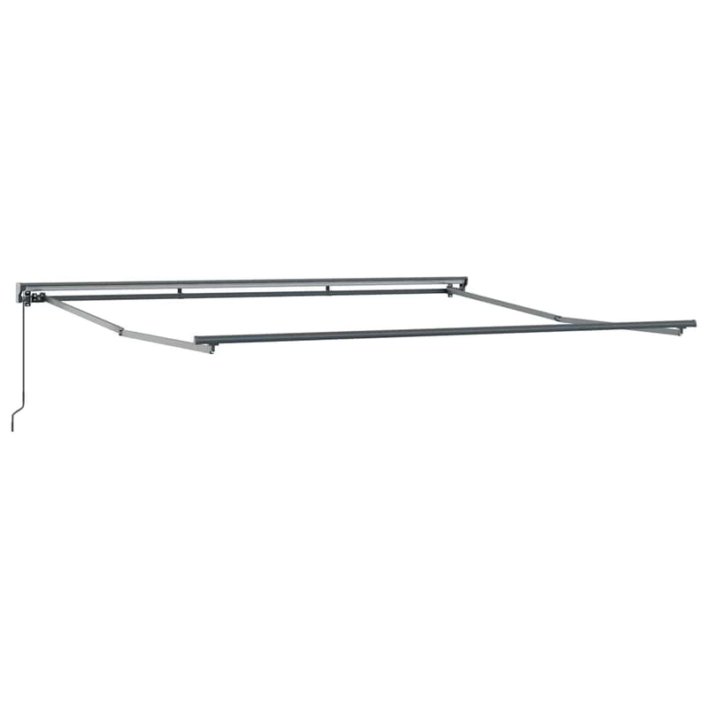 vidaXL Behúzható napellenző Krém 350 x 250 cm Szövet, Fém
