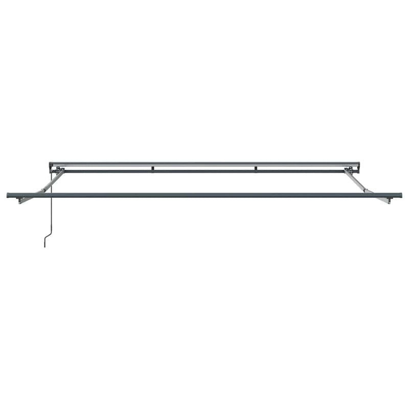 vidaXL Behúzható napellenző Krém 350 x 250 cm Szövet, Fém