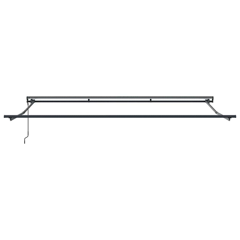 vidaXL Behúzható napellenző Krém 350 x 250 cm Szövet, Fém