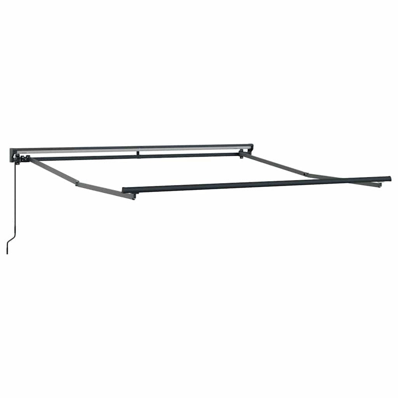 vidaXL Behúzható napellenző Krém 350x250 cm szövet