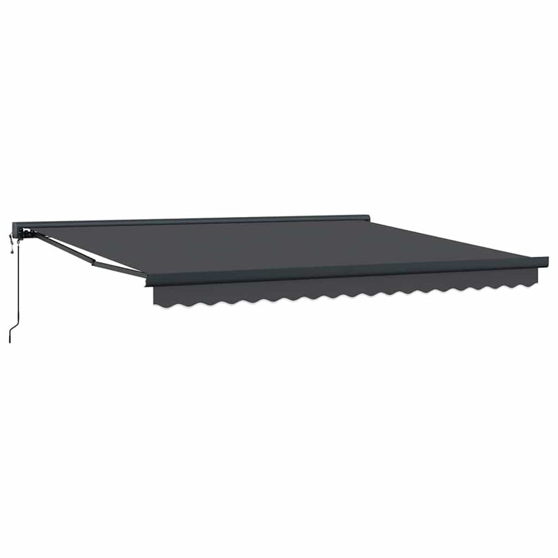 vidaXL Behúzható napellenző narancssárga és fehér 350 x 250 cm