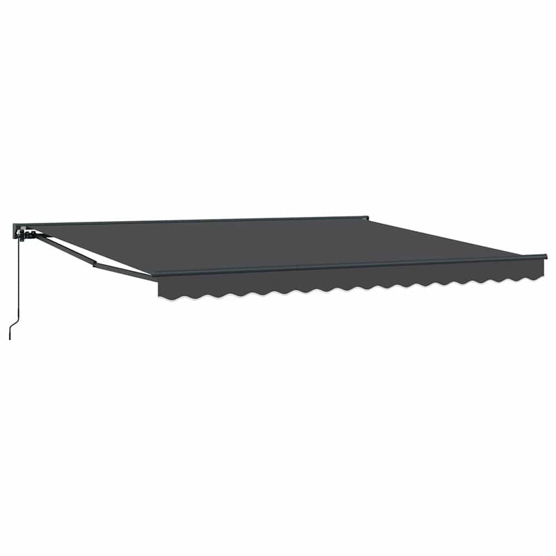 vidaXL Behúzható napellenző Narancs és fehér 350 x 250 cm