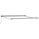 vidaXL Napernyő keret Sárga és Fehér 350 x 250 cm