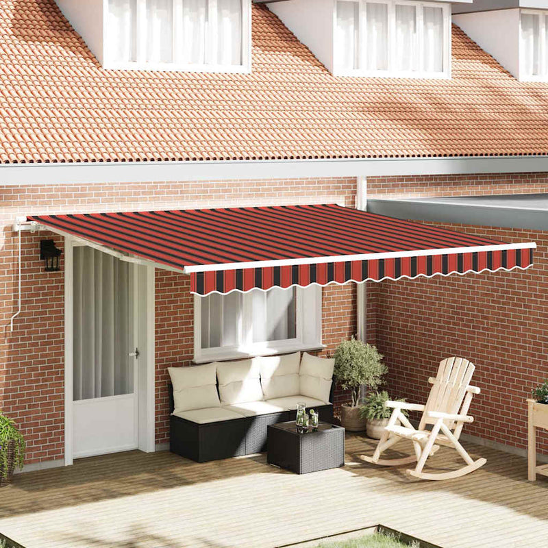 vidaXL Behúzható napellenző Antracit 350 x 250 cm Szövet, Fém