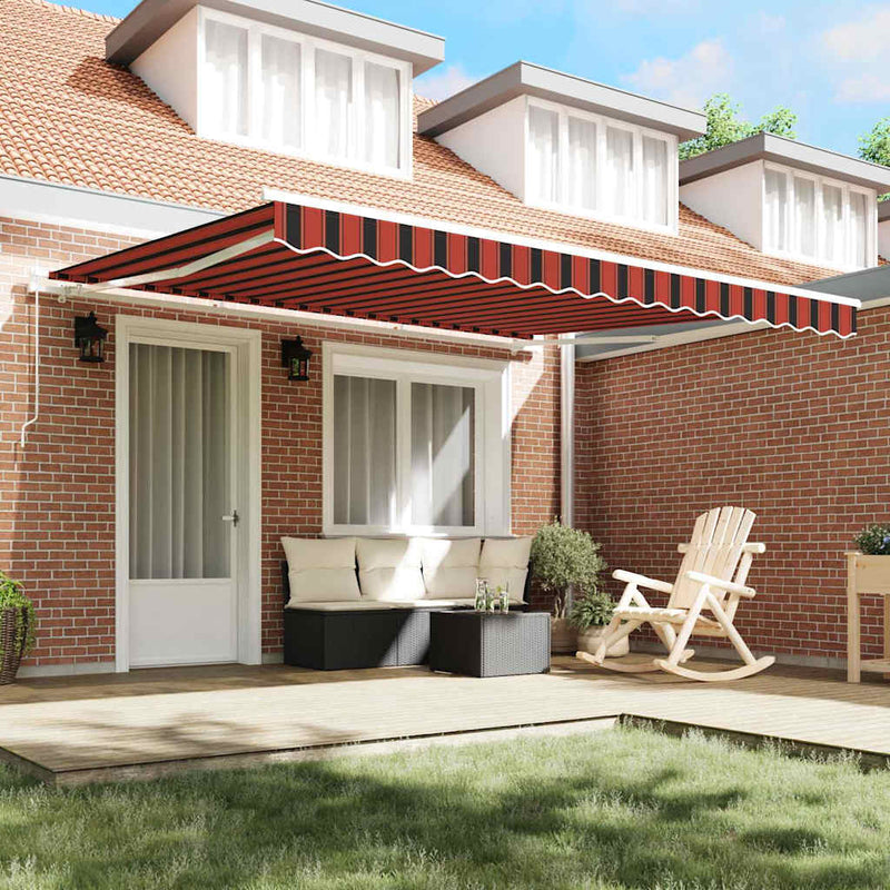 vidaXL Behúzható napellenző Antracit 350 x 250 cm Szövet, Fém