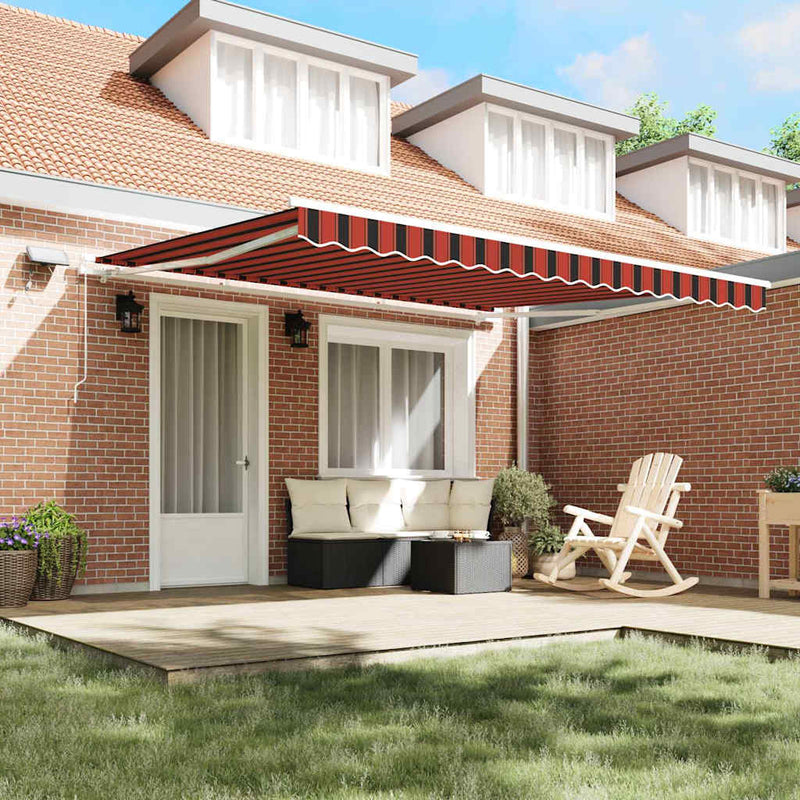 vidaXL Behúzható napellenző Antracit 350 x 250 cm Szövet, Fém