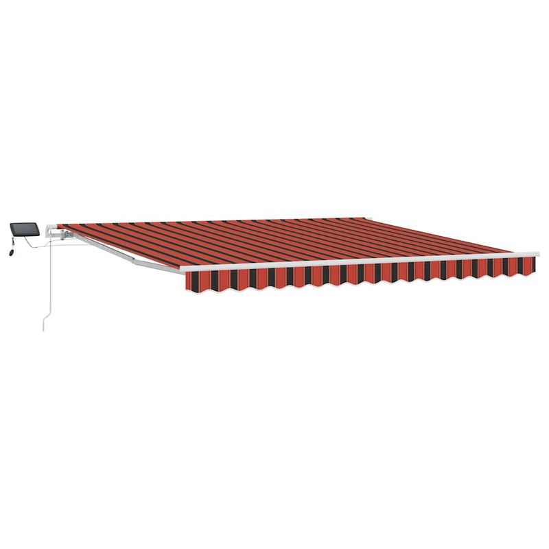 vidaXL Behúzható napellenző Antracit 350 x 250 cm Szövet, Fém