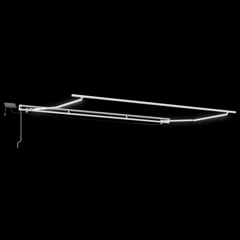 vidaXL Behúzható napellenző Antracit 350 x 250 cm Szövet, Fém