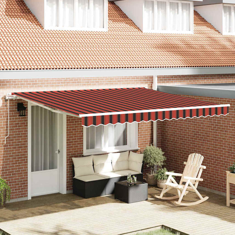 vidaXL Behúzható napellenző Antracit 350 x 250 cm Szövet, Fém