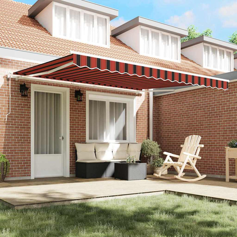 vidaXL Behúzható napellenző Antracit 350 x 250 cm Szövet, Fém