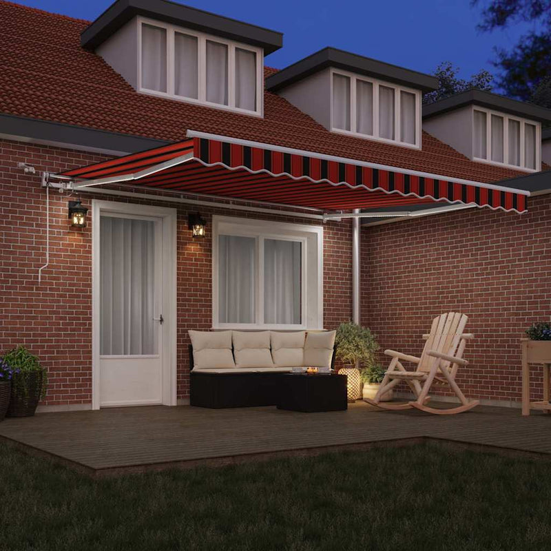 vidaXL Behúzható napellenző Antracit 350 x 250 cm Szövet, Fém