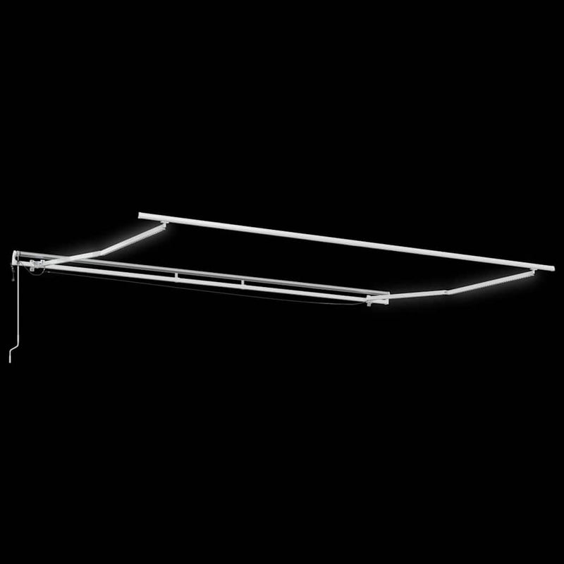 vidaXL Behúzható napellenző Antracit 350 x 250 cm Szövet, Fém