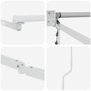 vidaXL Behúzható napellenző Piros és Fekete 350 x 250 cm