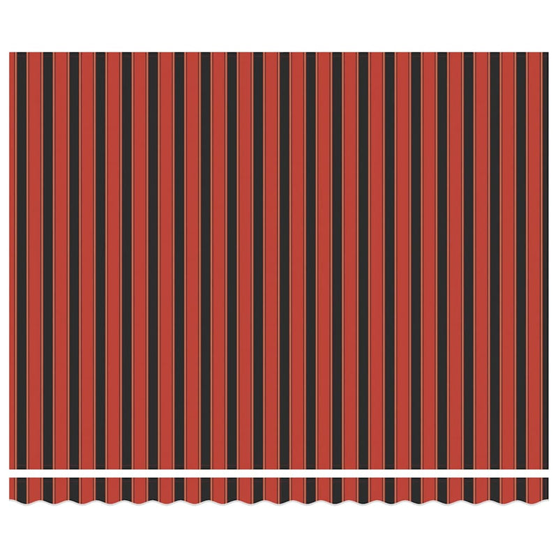 vidaXL Behúzható napellenző 350 x 250 cm narancssárga és barna