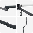vidaXL Behúzható napellenző Narancs és Barna 350 x 250 cm