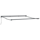 vidaXL Napernyő Anyag narancssárga és barna 350 x 250 cm Poliészter