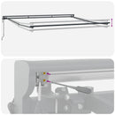vidaXL Napernyő Anyag narancssárga és barna 350 x 250 cm Poliészter