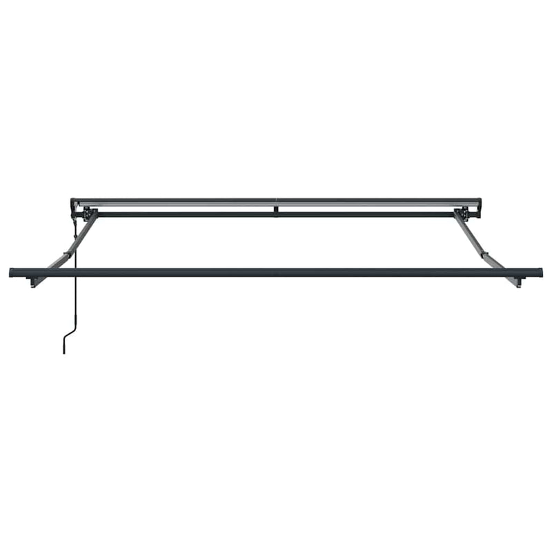 vidaXL Behúzható napellenző Narancs és Barna 350x250 cm szövet