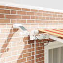vidaXL Behúzható napellenző Sárga és narancs 350 x 250 cm Poliészter