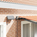 vidaXL Behúzható napellenző Sárga és narancs 350 x 250 cm