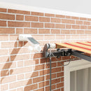 vidaXL Napernyő Anyag Sárga és narancs 350 x 250 cm Poliészter