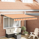 vidaXL Napernyő keret Sokszínű 350 x 250 cm Poliészter PU bevonattal