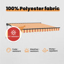 vidaXL Napernyő keret Sokszínű 350 x 250 cm Poliészter PU bevonattal