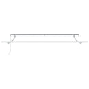 vidaXL Behúzható napellenző Piros és fehér 350 x 250 cm szövet