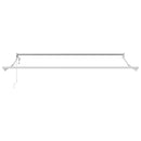 vidaXL Behúzható napellenző Piros és fehér 350 x 250 cm szövet