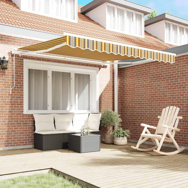 vidaXL Behúzható napellenző 350 x 250 cm Sokszínű