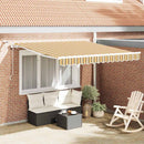 vidaXL Behúzható napellenző Sokszínű 350 x 250 cm Poliészter