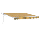 vidaXL Behúzható napellenző Sokszínű 350 x 250 cm Poliészter