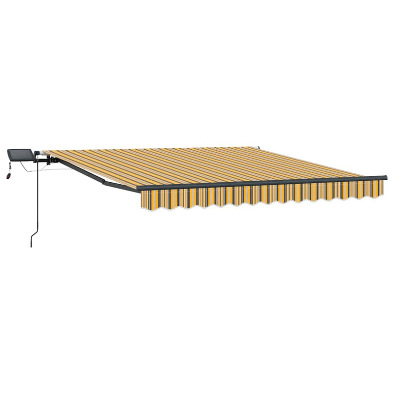 vidaXL Behúzható napellenző Sokszínű 350 x 250 cm szövet
