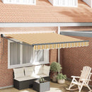 vidaXL Napernyő Sokszínű 350 x 250 cm Poliészter és fém