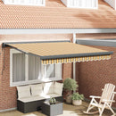 vidaXL Behúzható napellenző Sokszínű 350 x 250 x 165 cm Szövet és Fém