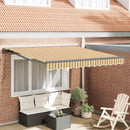 vidaXL Napernyő keret Sárga és Szürke 350 x 250 cm