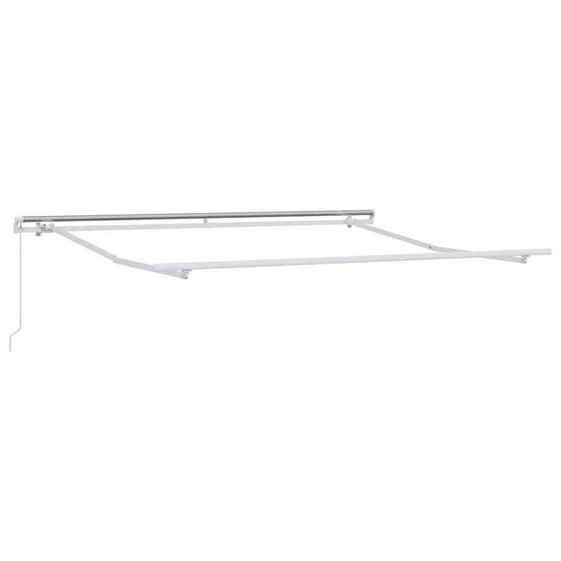 vidaXL Behúzható napellenző Fekete 350 x 250 cm szövet