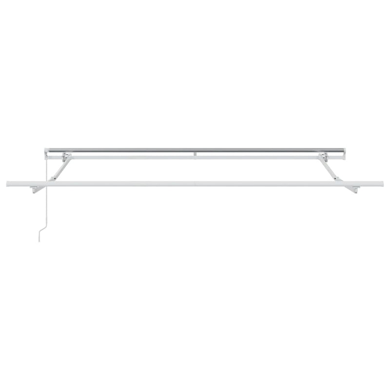 vidaXL Behúzható napellenző Fekete 350 x 250 cm szövet