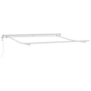 vidaXL Behúzható napellenző 350 x 250 cm Fekete