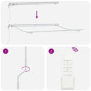 vidaXL Behúzható napellenző 350 x 250 cm Bézs