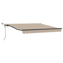 vidaXL Napernyő Anyag Bézs 350 x 250 cm Poliészter