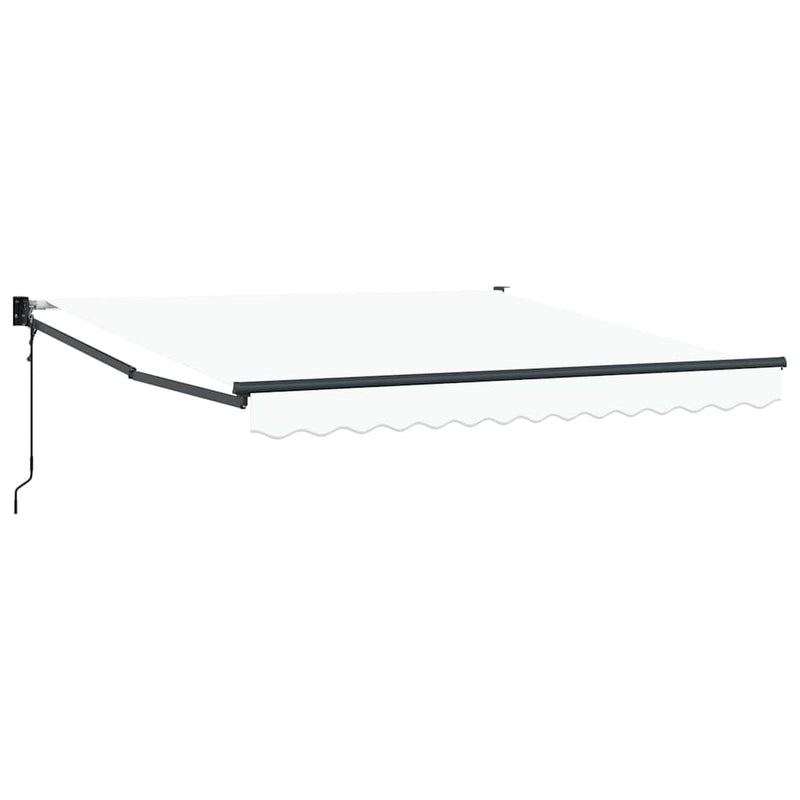 vidaXL Behúzható napellenző Fehér 350 x 250 cm szövet
