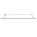 vidaXL Behúzható napellenző Fehér 350 x 250 cm Szövet, Fém