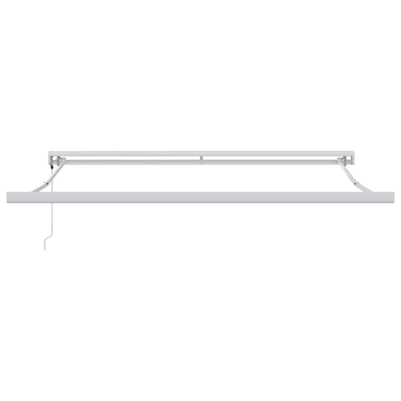 vidaXL Behúzható napellenző Fehér 350 x 250 cm Szövet, Fém