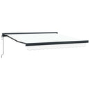 vidaXL Behúzható napellenző Fehér 350 x 250 x 165 cm Szövet és Fém