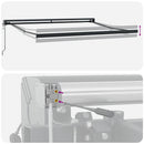 vidaXL Behúzható napellenző Fehér 350 x 250 cm Szövet, Fém