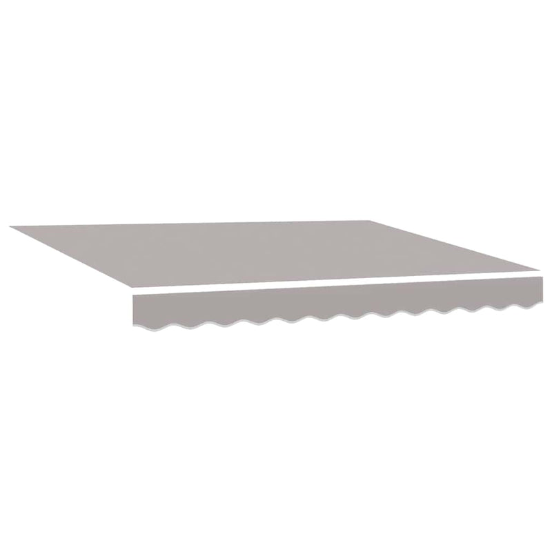 vidaXL Behúzható napellenző Világosszürke 350 x 250 cm szövet