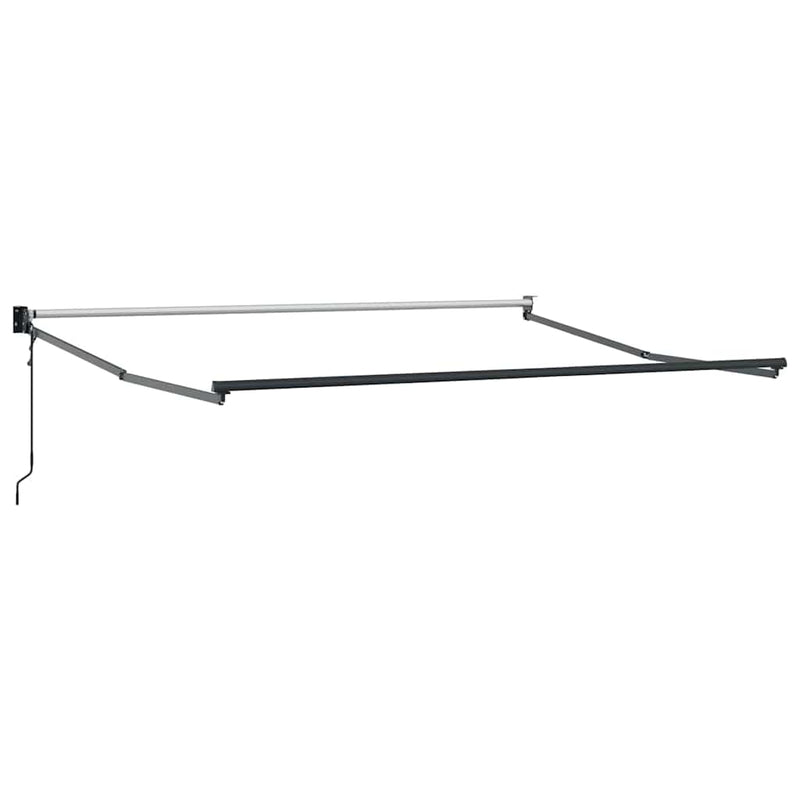 vidaXL Behúzható napellenző Világosszürke 350 x 250 cm szövet
